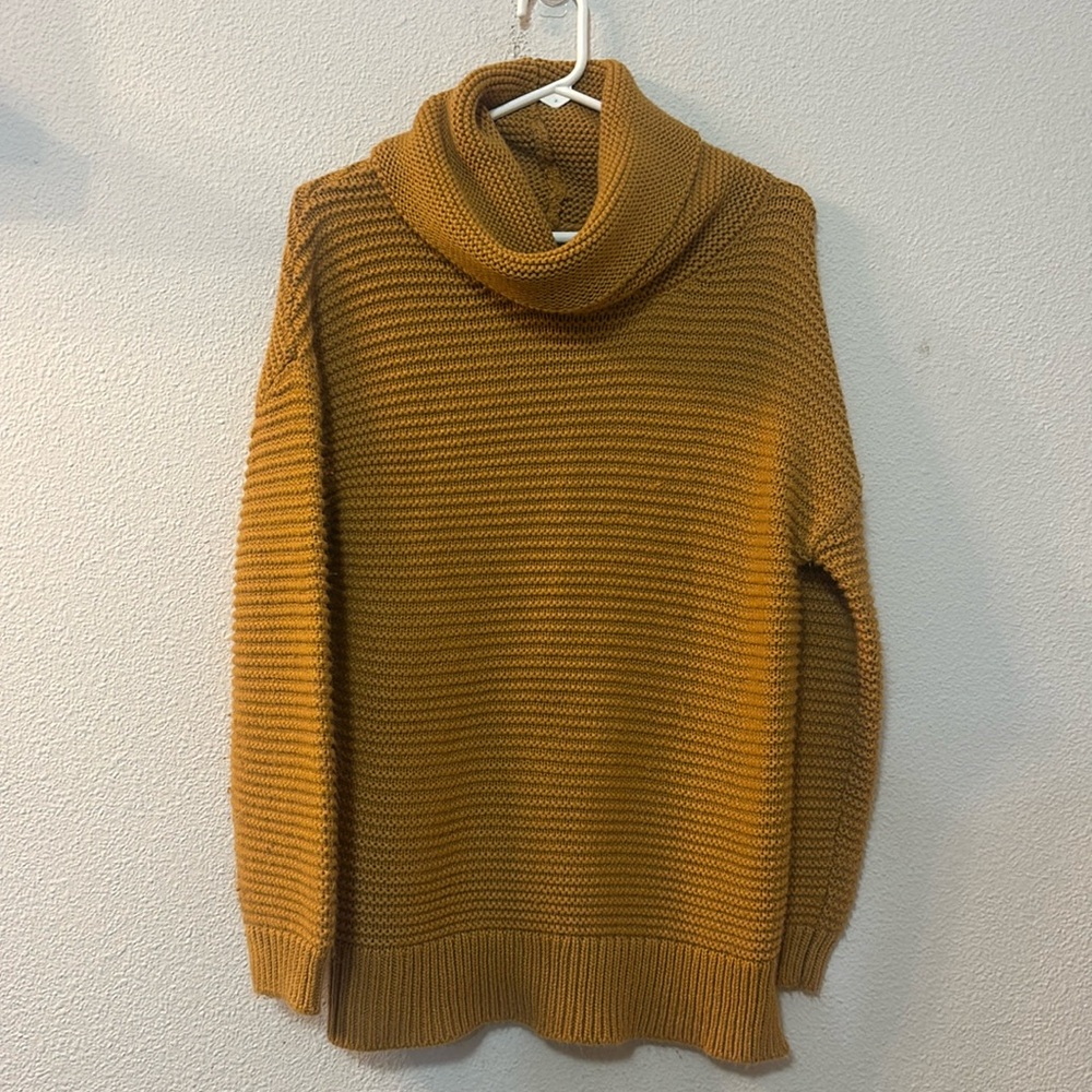 No brand knitted cowl neck sweater size small